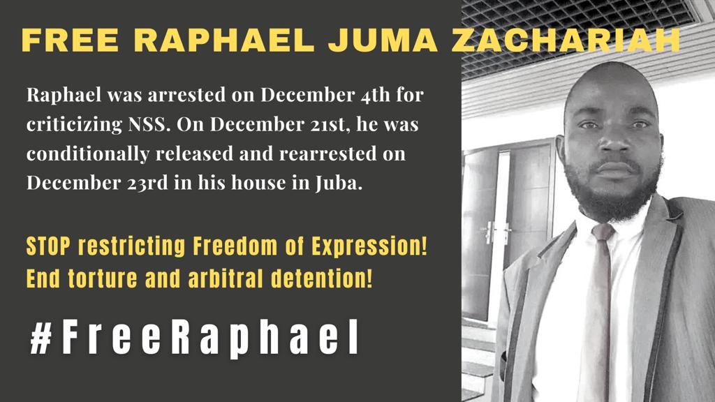 Activist Bol Calls for the Release of Fellow Activist Raphael Juma Zachariah