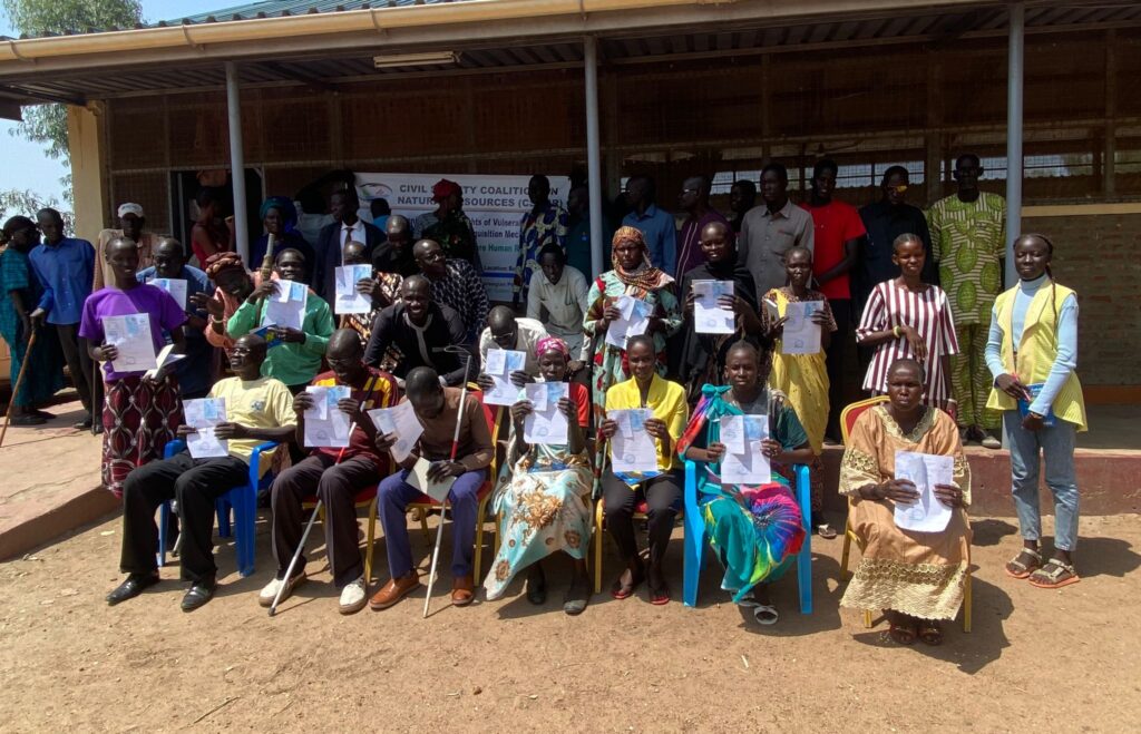 Empowering Persons with Disabilities: Over 10 PWDs Receive Land Documents in Unity State