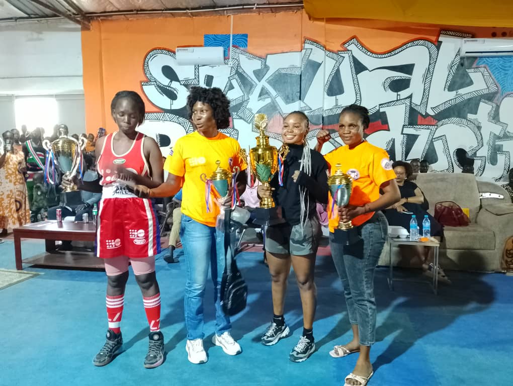 Cecilia Khamis crowned South Sudan Female Boxing Champion after beating experienced pugilist Babra Lam Palviano at Juba’s Jebel Boxing Centre