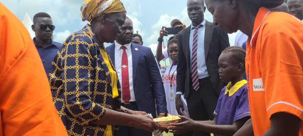 Vice President Nyandeng Applauds Launch of School Meal Programs in Primary Schools Across South Sudan